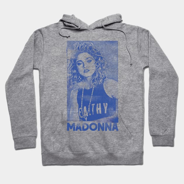 Madonna // Original 80s Vintage Faded Style Design Hoodie by DankFutura